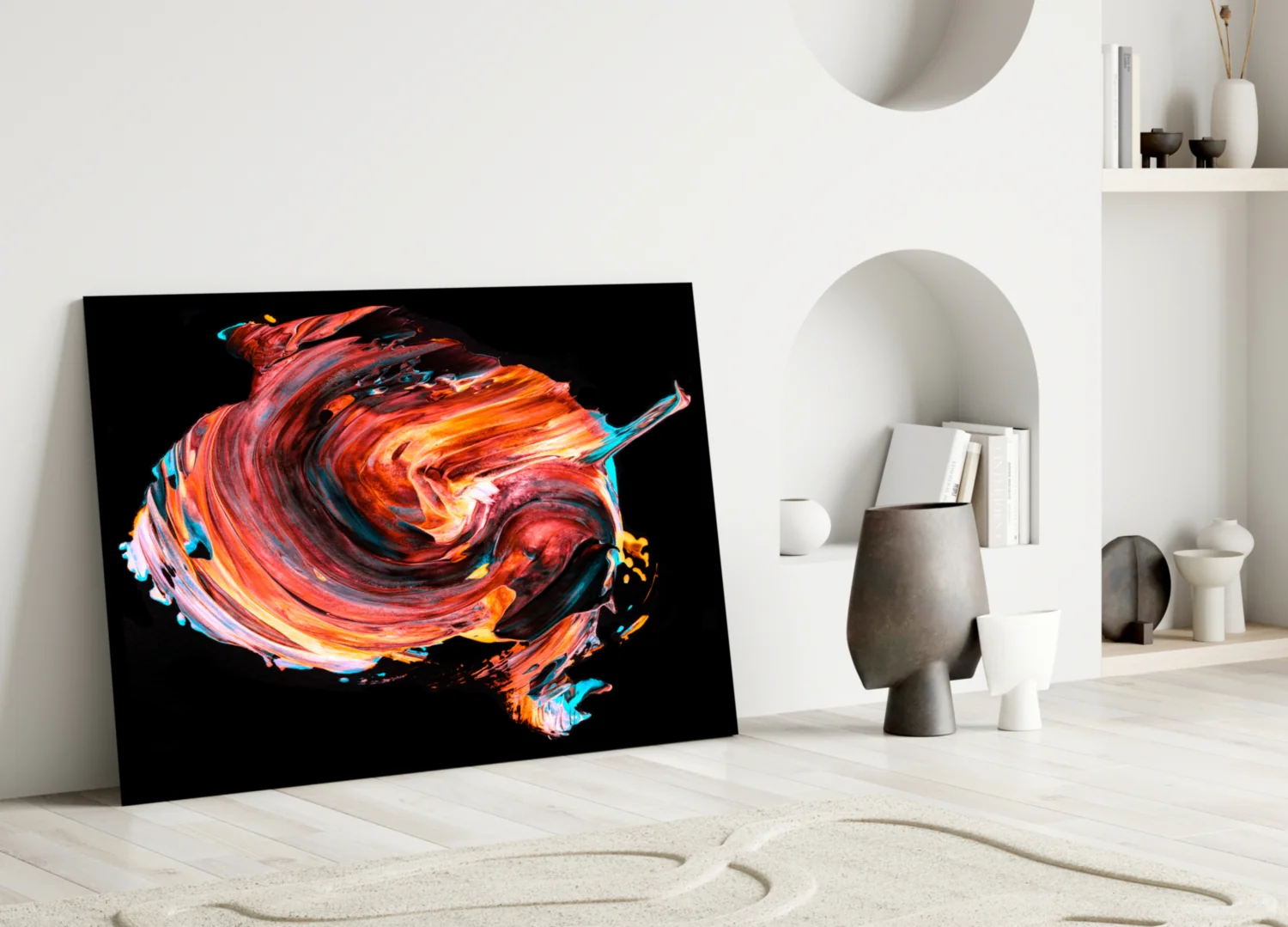 Dance of Red Glass Wall Art - Image 3