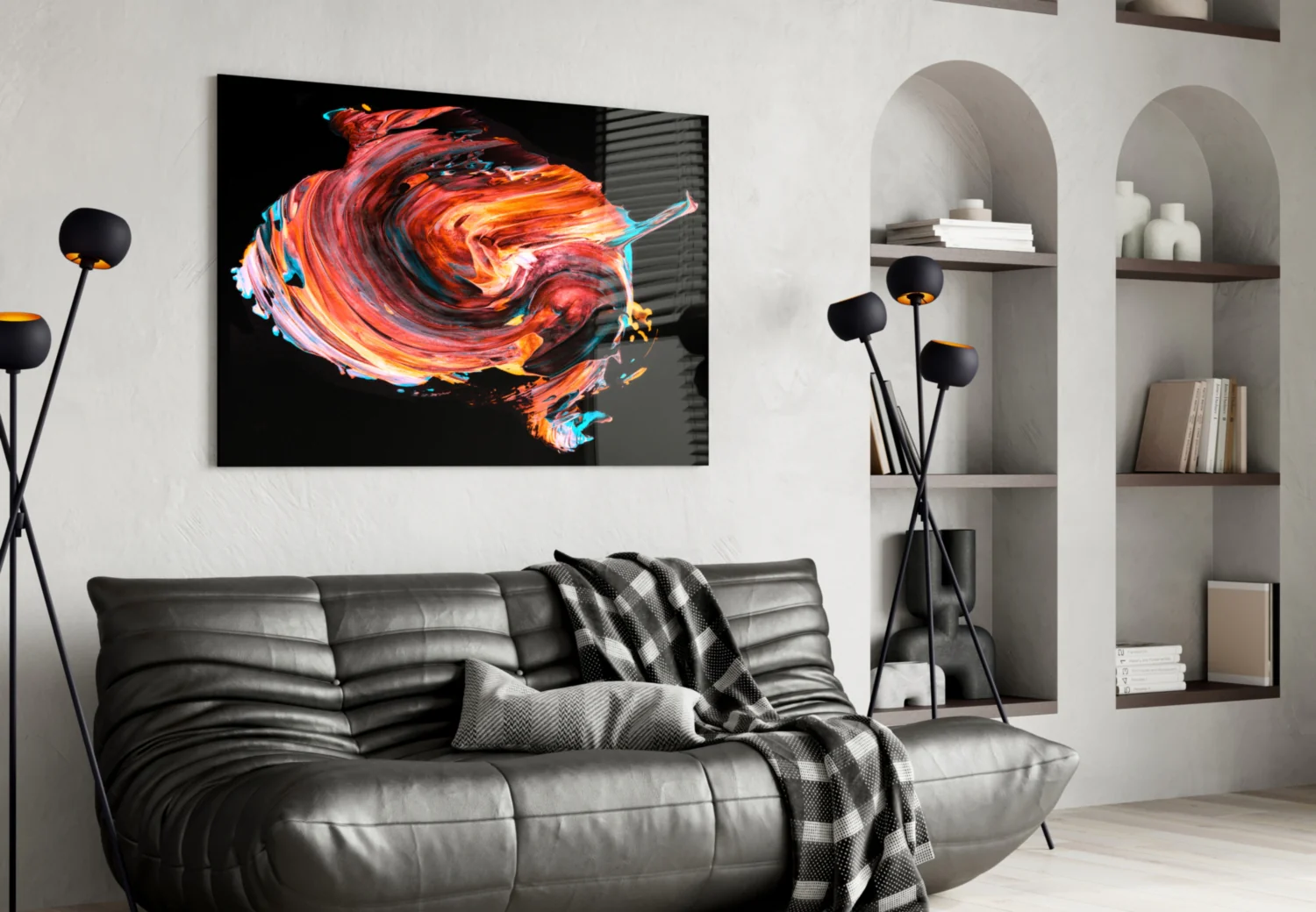 Dance of Red Glass Wall Art - Image 4