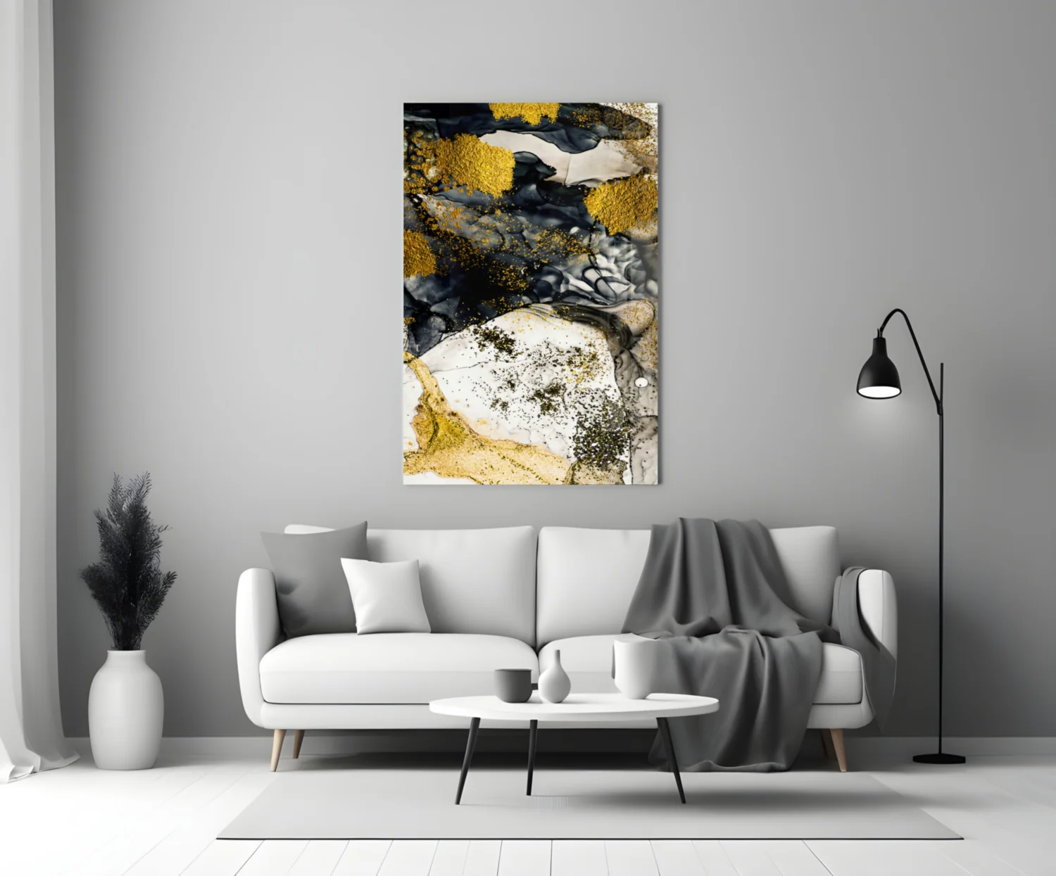 Dance of Yellow Glass Wall Art - Image 3