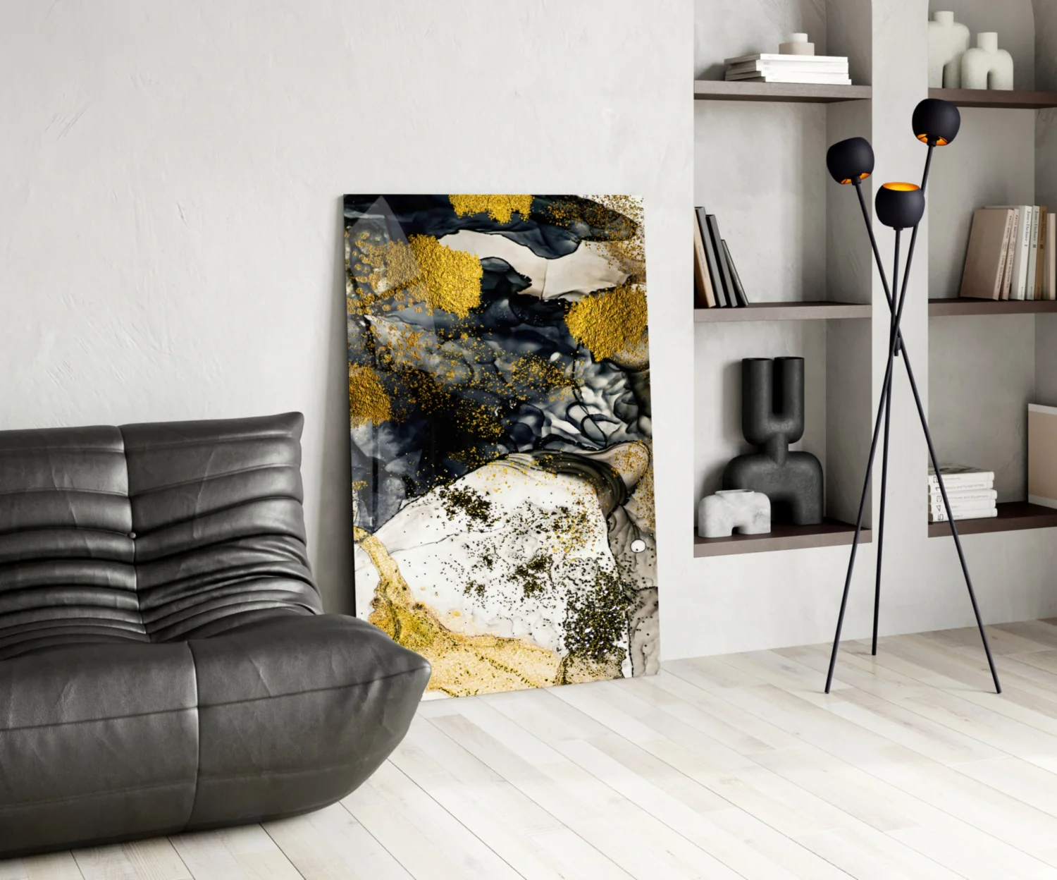 Dance of Yellow Glass Wall Art - Image 5
