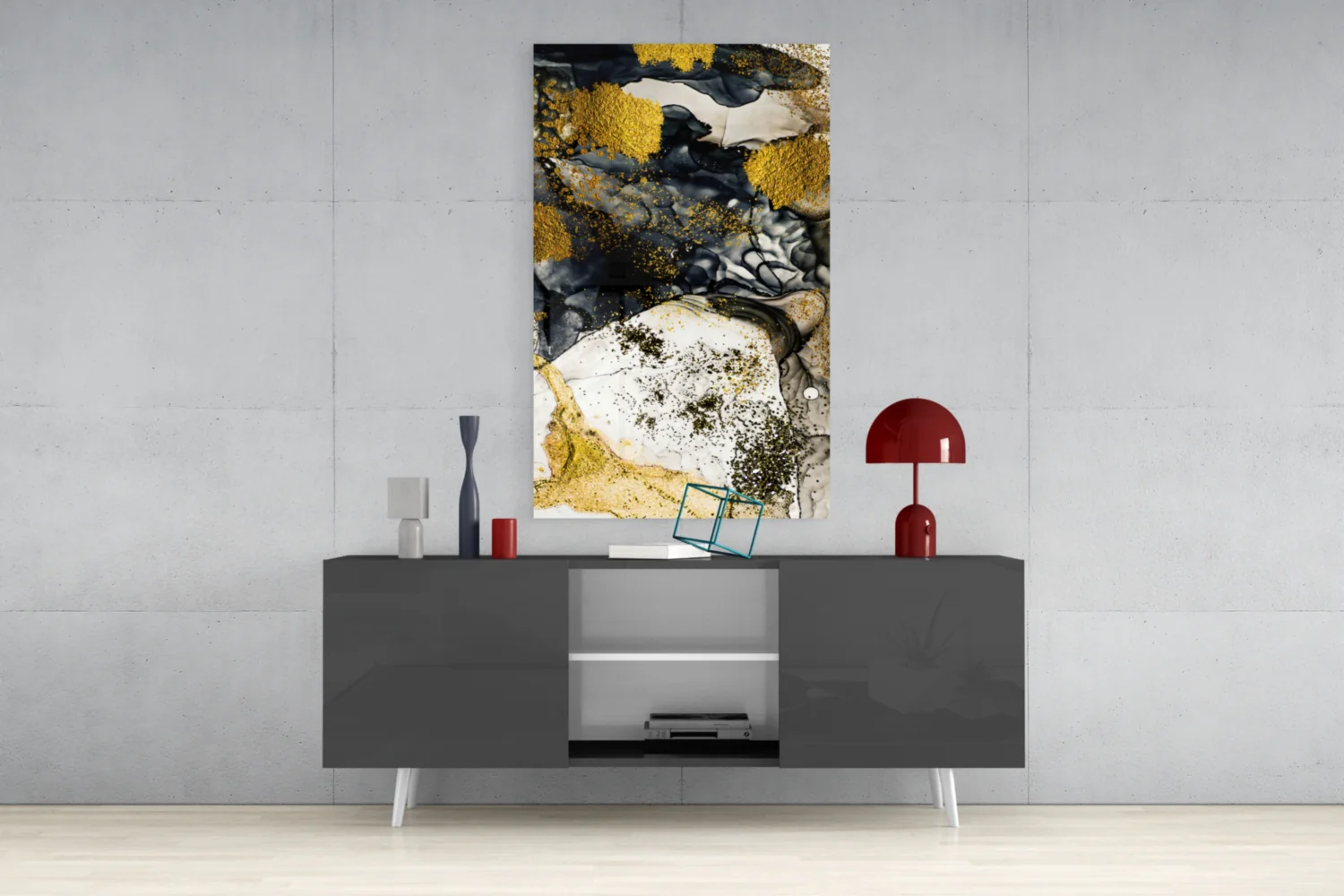 Dance of Yellow Glass Wall Art - Image 8