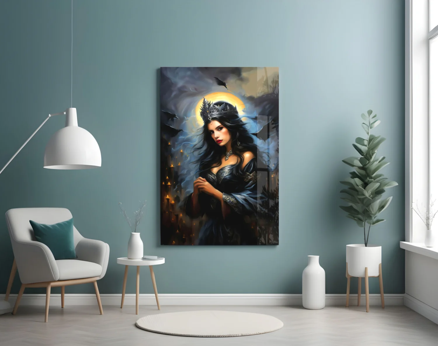 Dark Queen Glass Wall Art - Image 4
