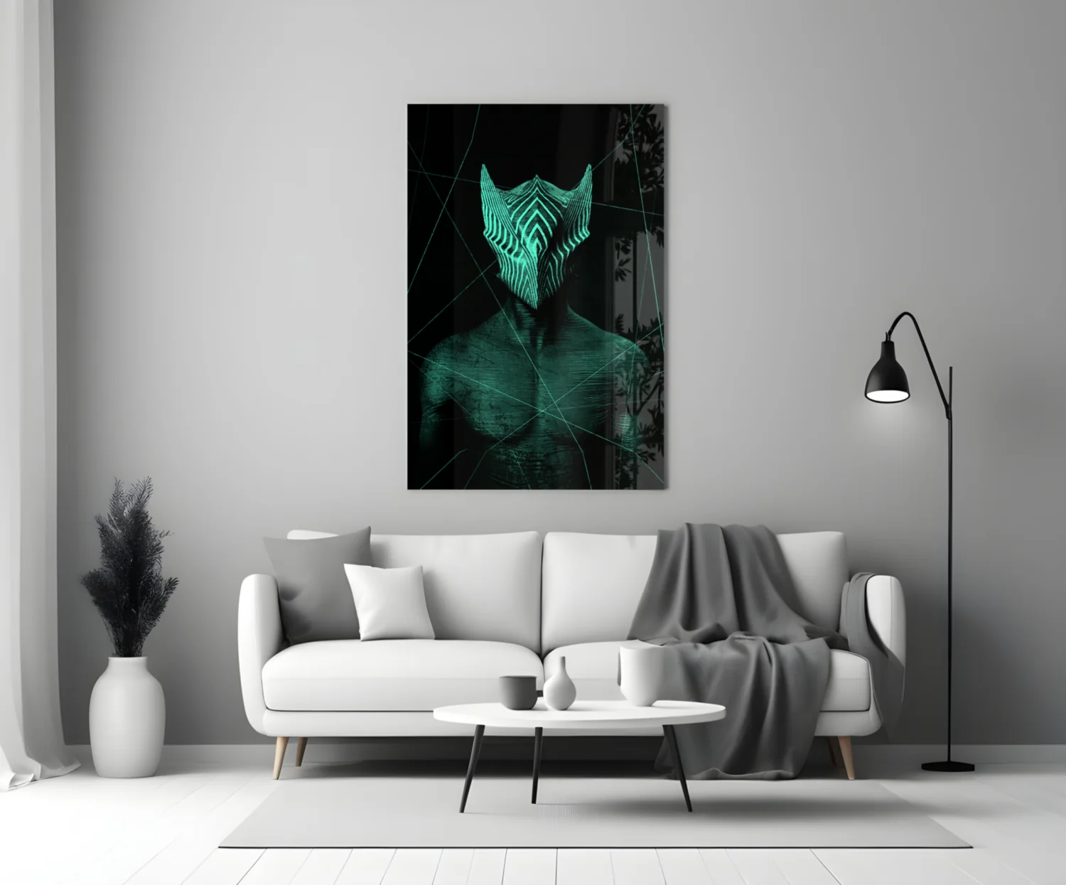 Darko Green Glass Wall Art - Image 3