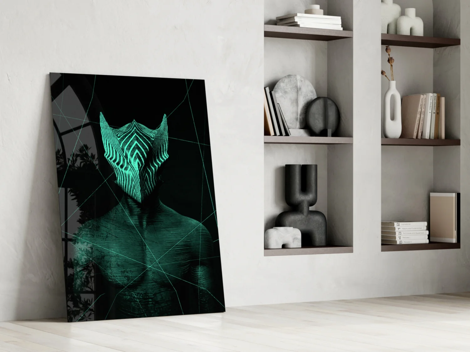 Darko Green Glass Wall Art - Image 6