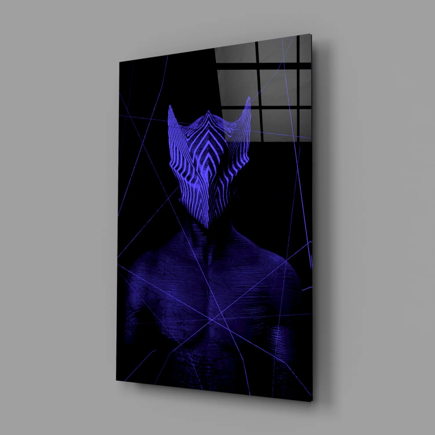 Darko Purple Glass Wall Art - Image 2