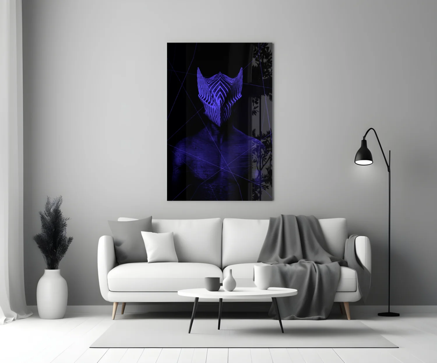 Darko Purple Glass Wall Art - Image 3