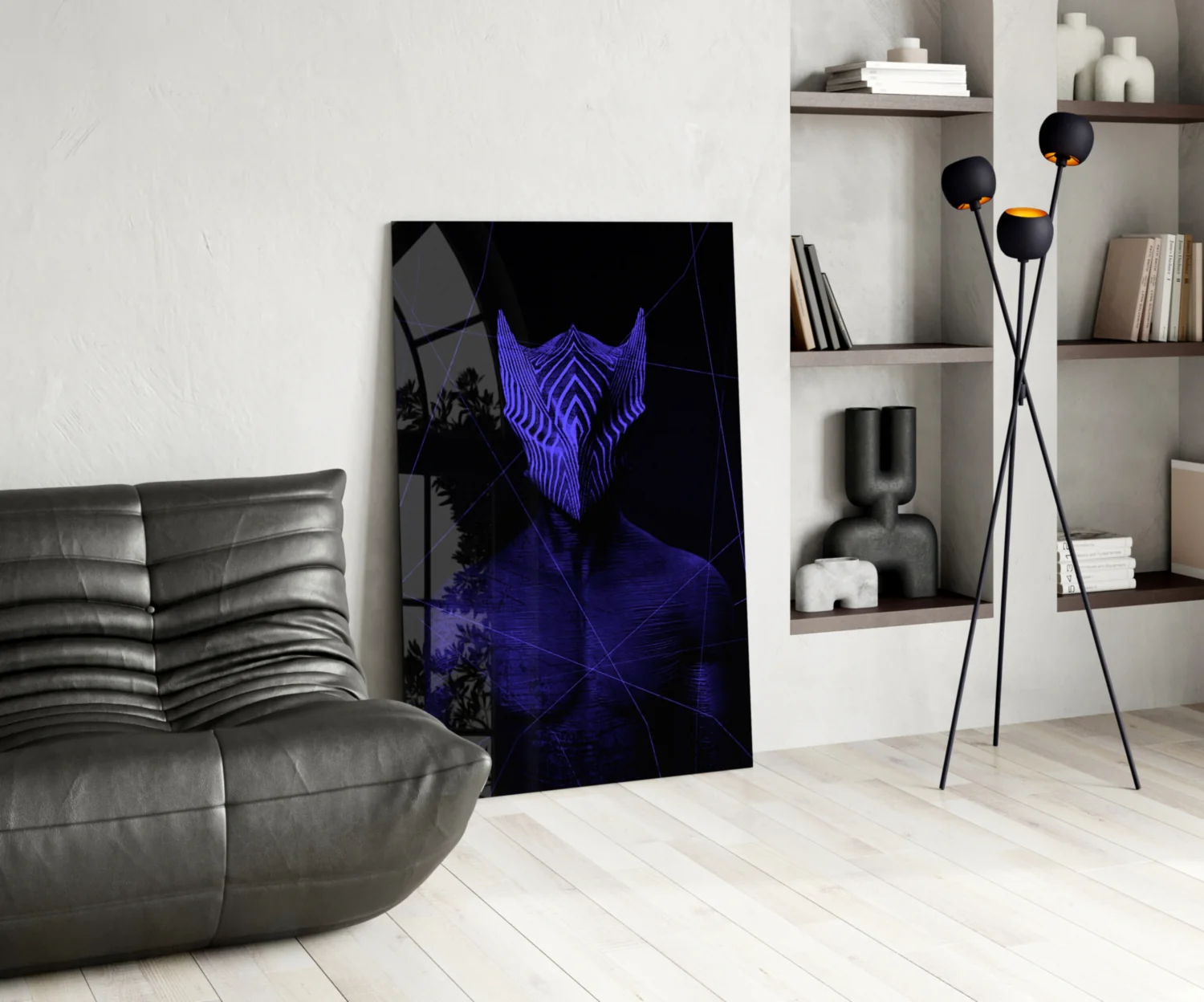 Darko Purple Glass Wall Art - Image 5