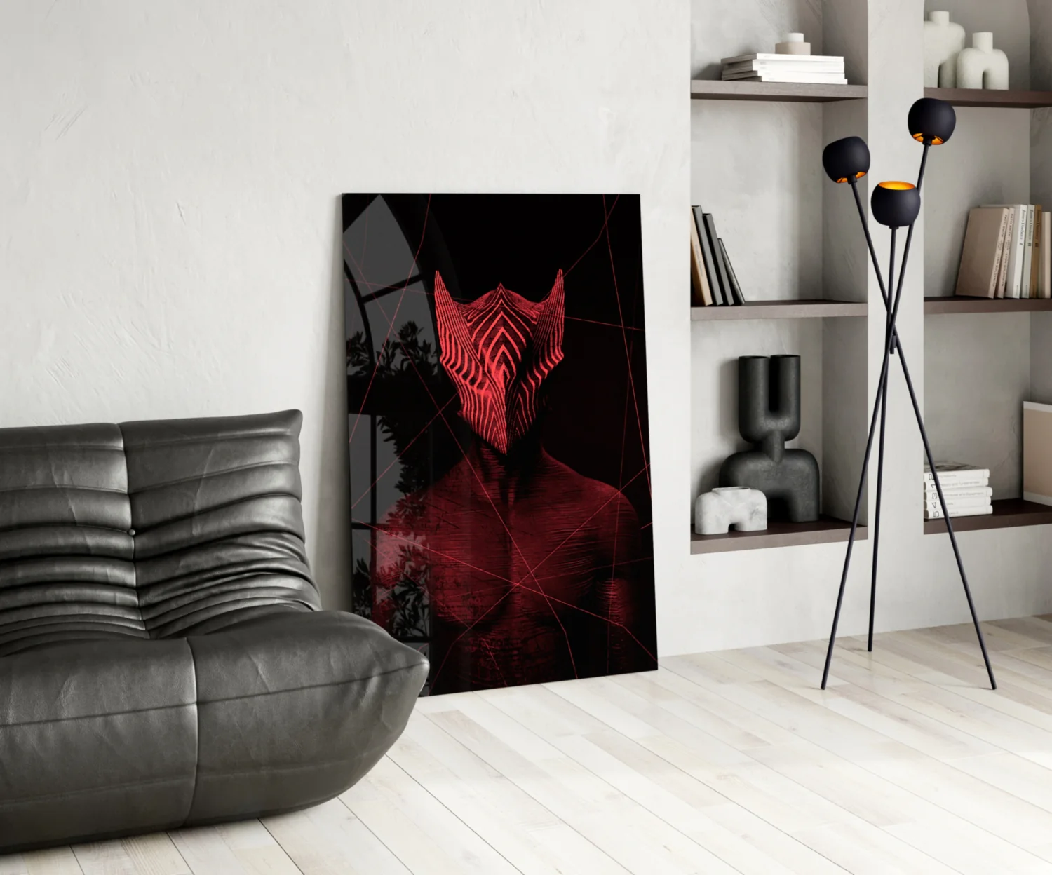 Darko Red Glass Wall Art - Image 5