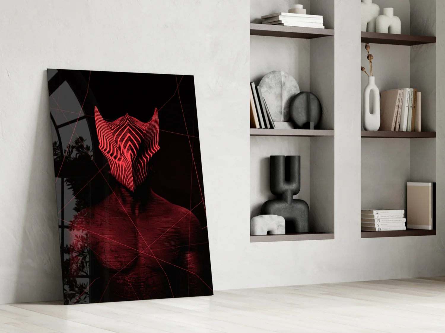 Darko Red Glass Wall Art - Image 6