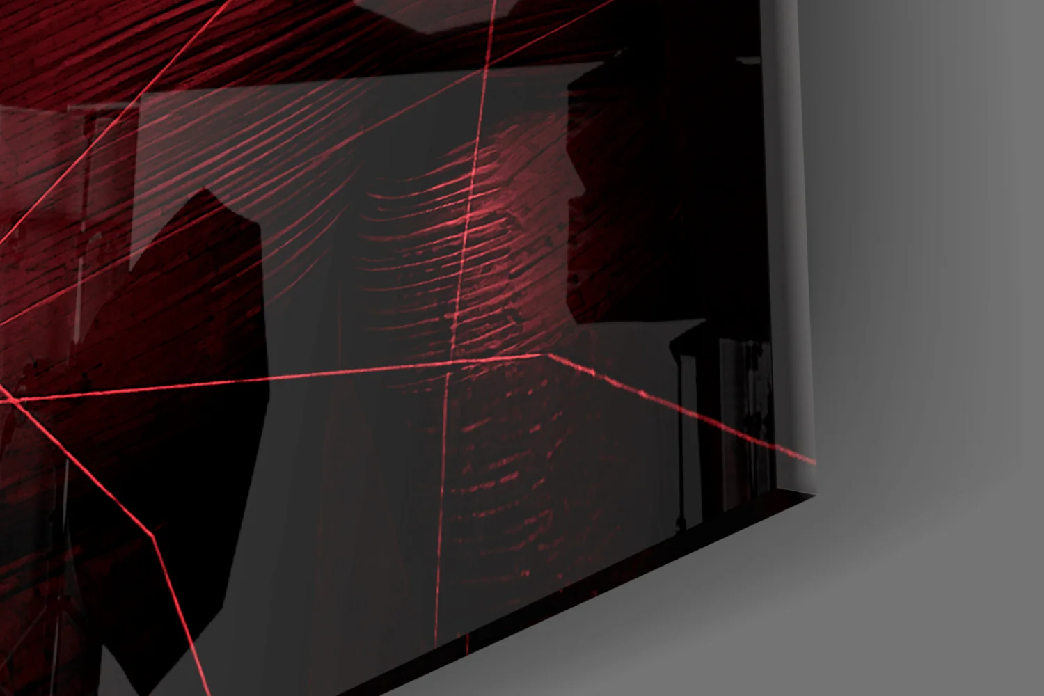 Darko Red Glass Wall Art - Image 7