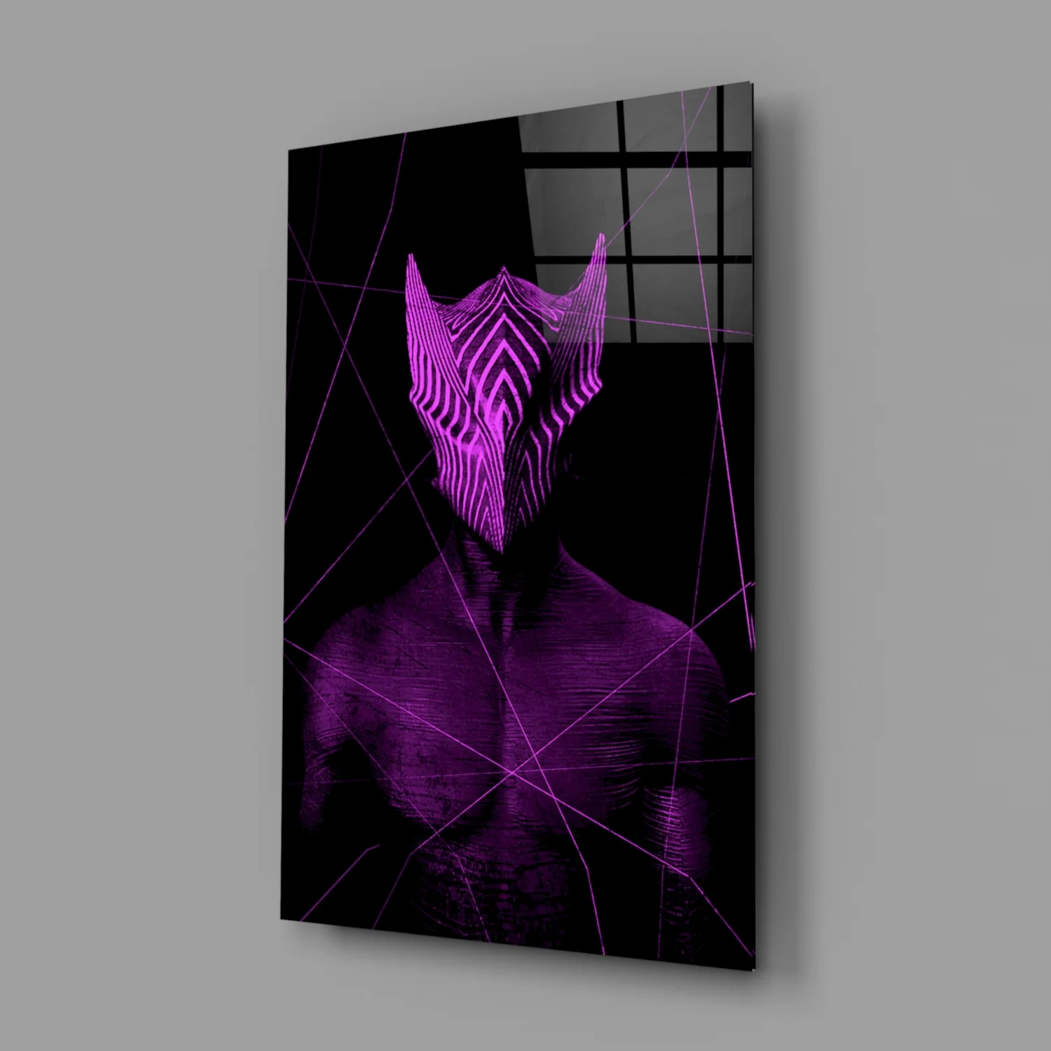 Darko Violet Glass Wall Art - Image 2