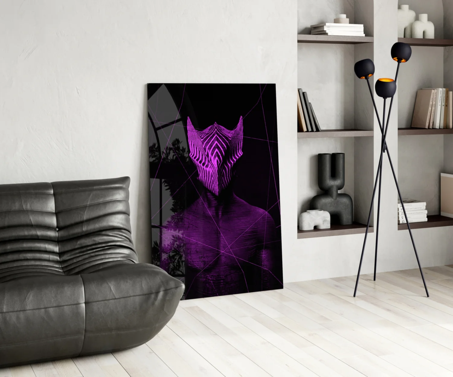 Darko Violet Glass Wall Art - Image 5