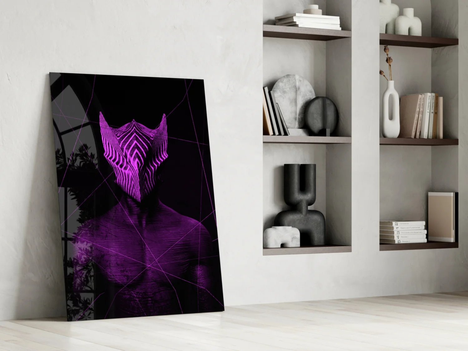 Darko Violet Glass Wall Art - Image 6