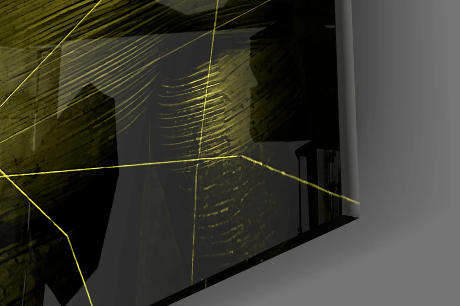 Darko Yellow Glass Wall Art - Image 7