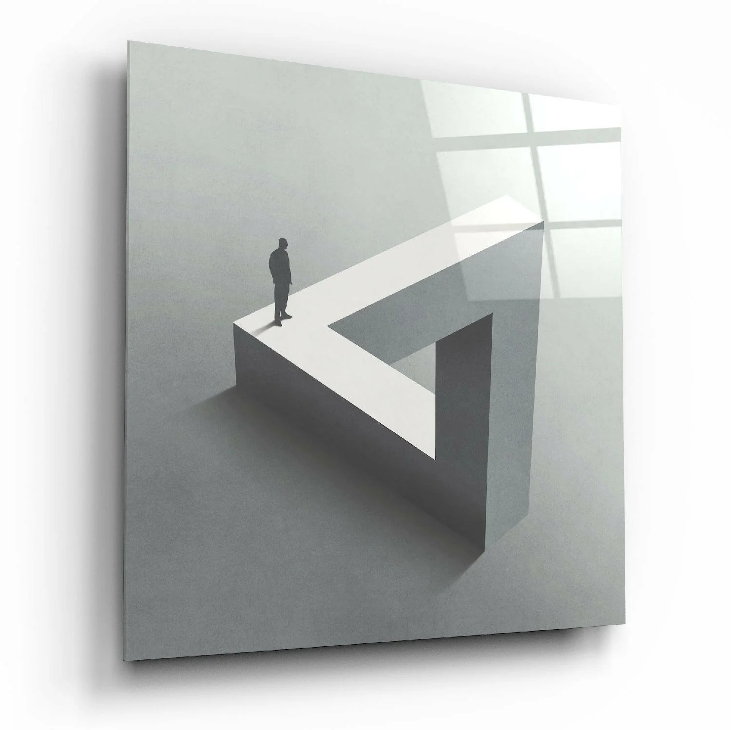 Dead End Glass Wall Art