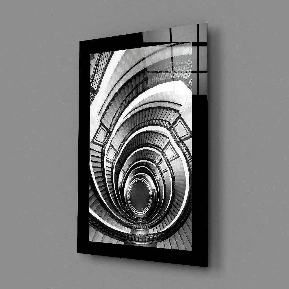 Spiral Stairs Glass Wall Art - Image 2