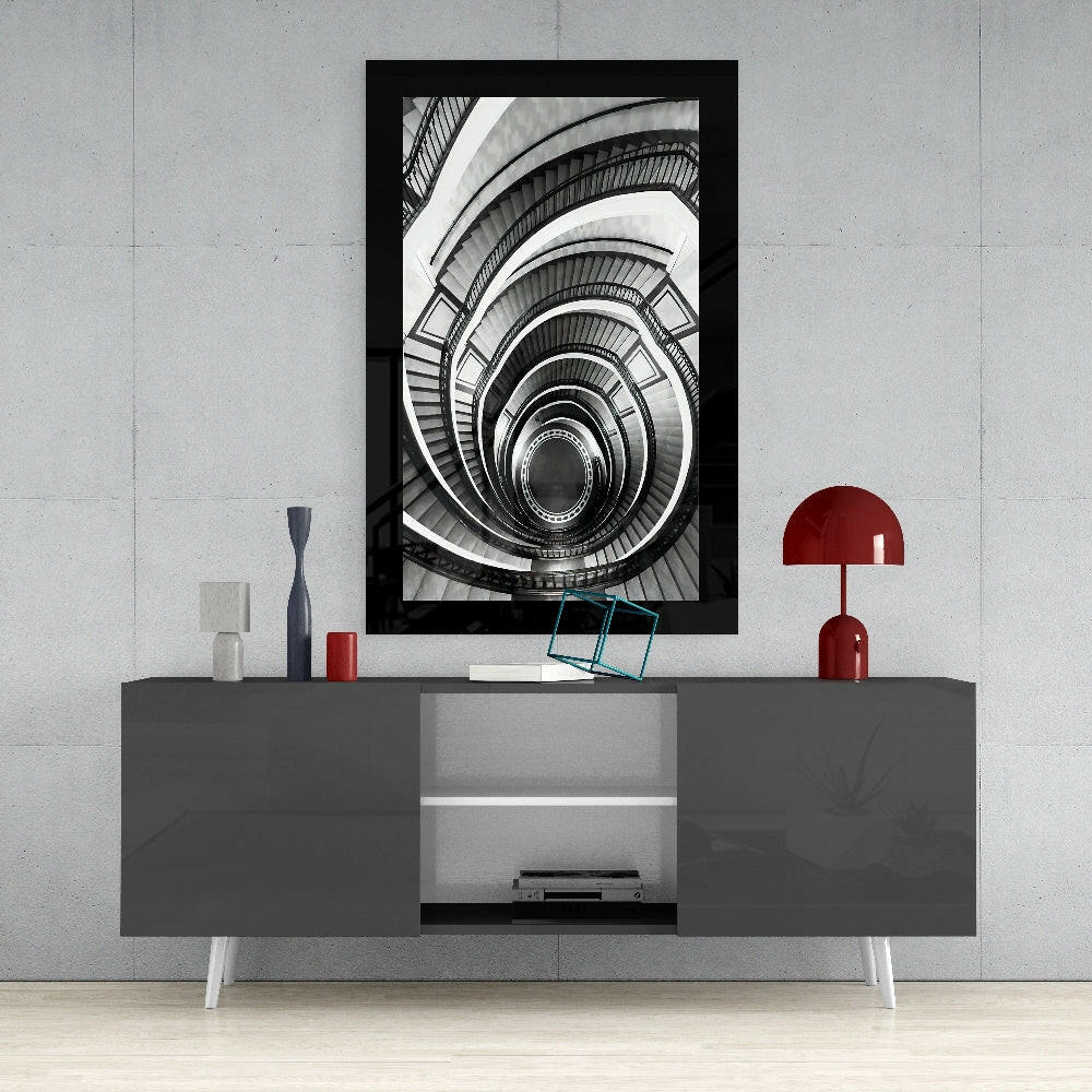 Spiral Stairs Glass Wall Art - Image 4
