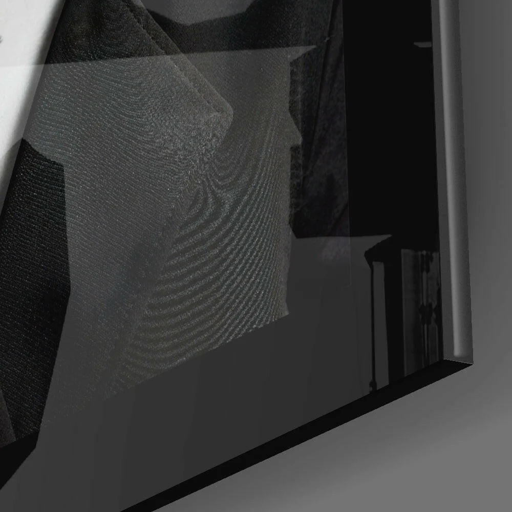 Smoke and Woman Glass Wall Art - Image 3