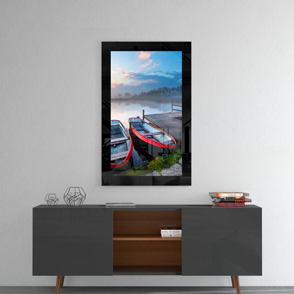 Boats Glass Wall Art - Image 4