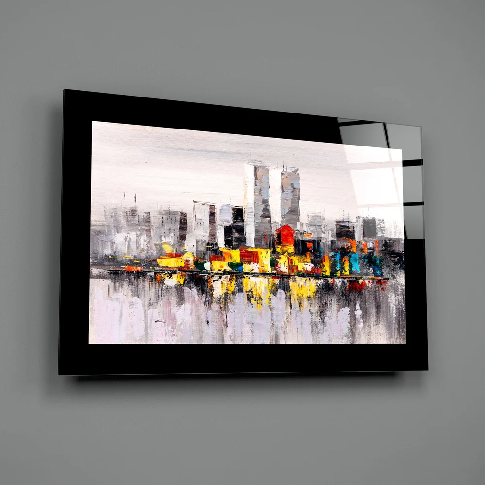 City Silhouette Glass Wall Art - Image 2