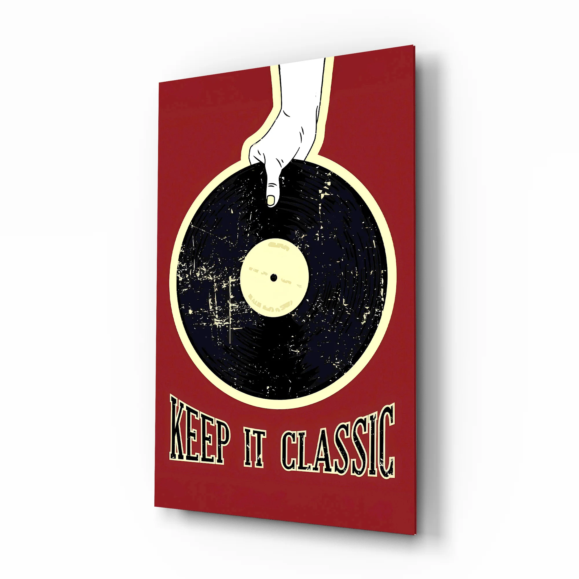Classic Vinyl Record Glass Wall Art - Image 2