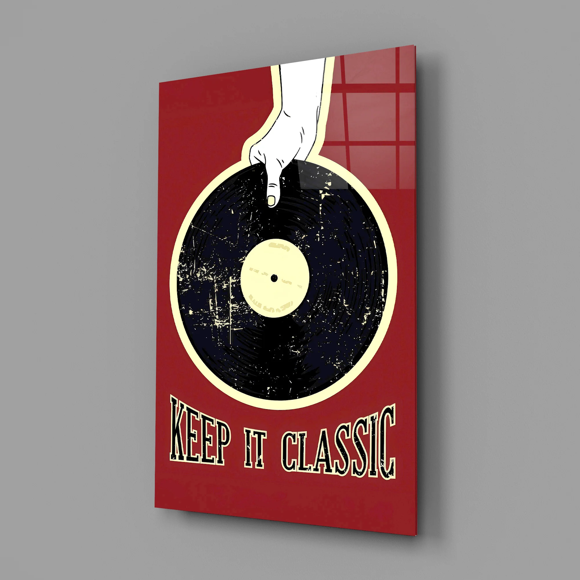 Classic Vinyl Record Glass Wall Art - Image 3