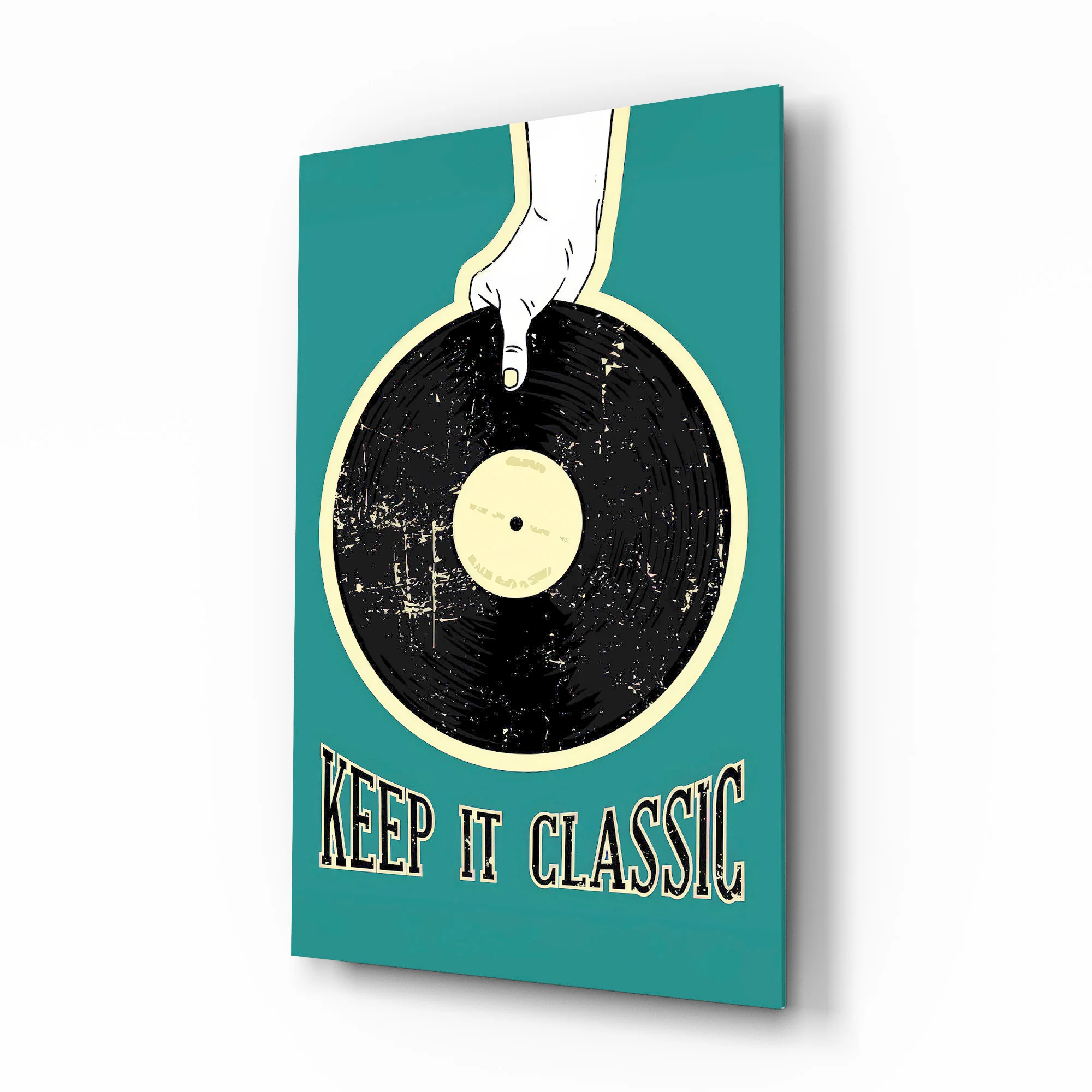 Classic Vinyl Record Glass Wall Art - Image 2