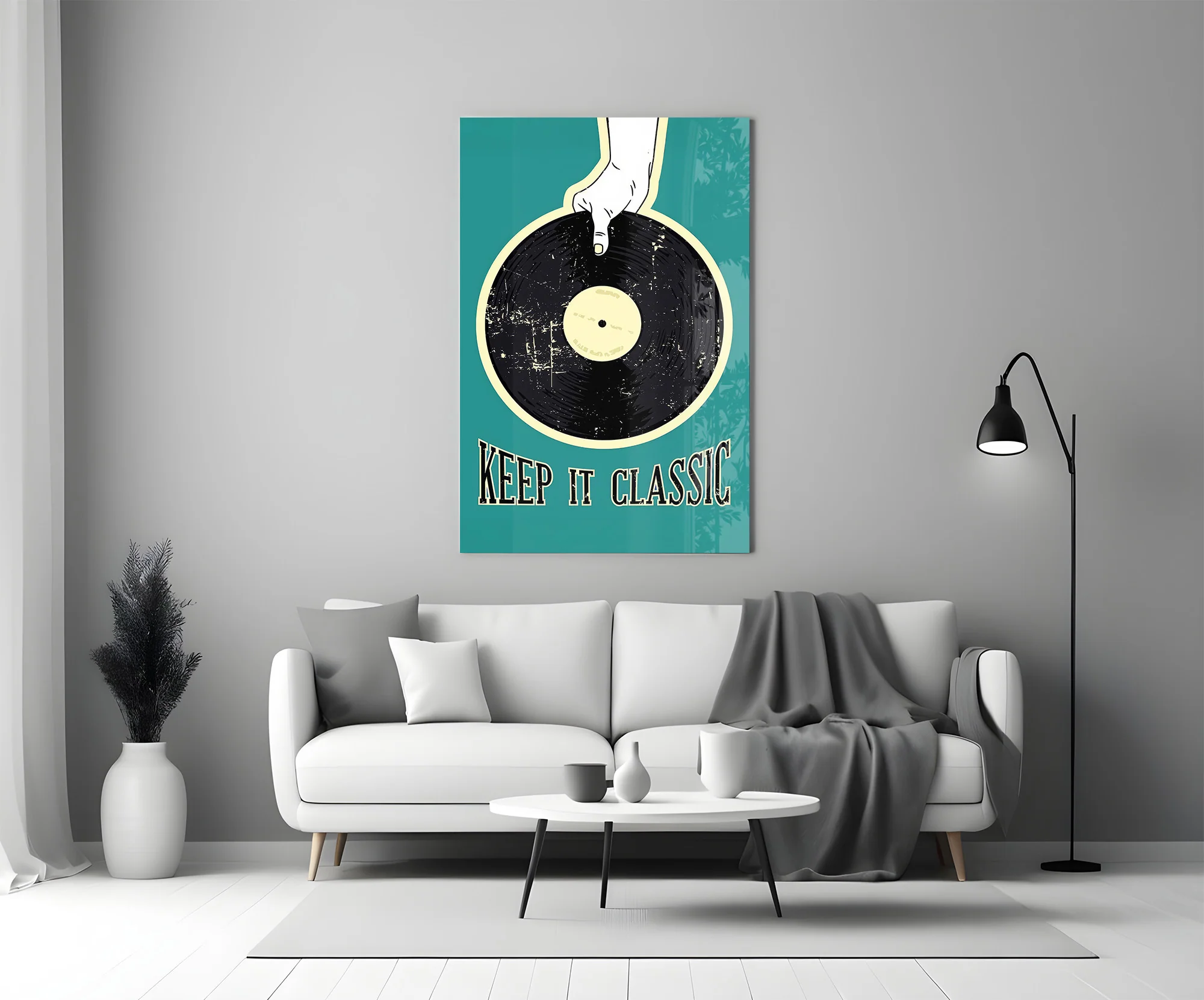 Classic Vinyl Record Glass Wall Art - Image 6