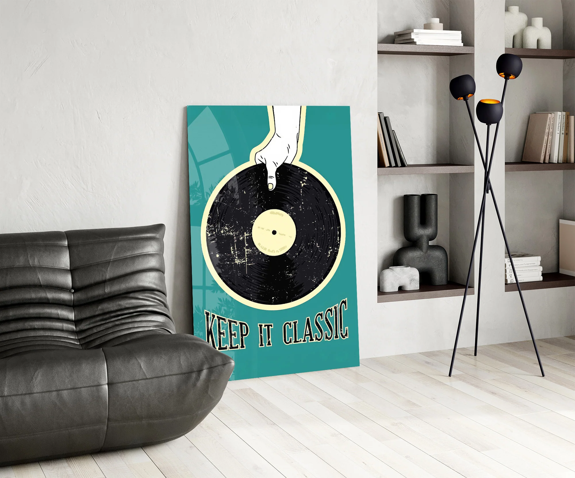 Classic Vinyl Record Glass Wall Art - Image 7