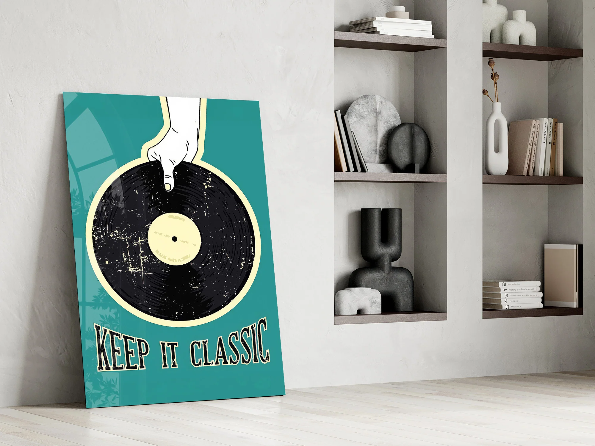Classic Vinyl Record Glass Wall Art - Image 8