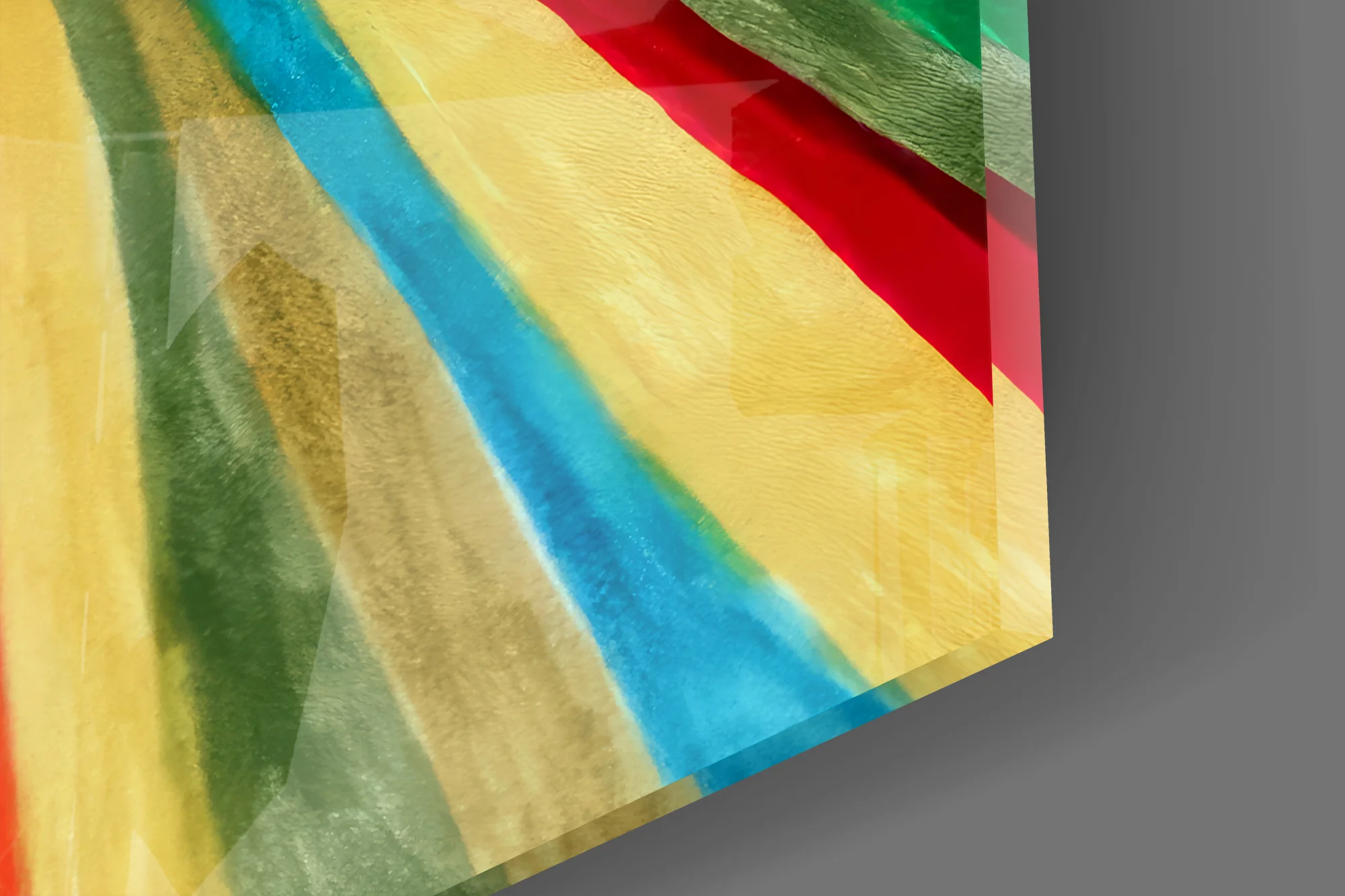 Radiant Positive Energy Burst Glass Wall Art - Image 4