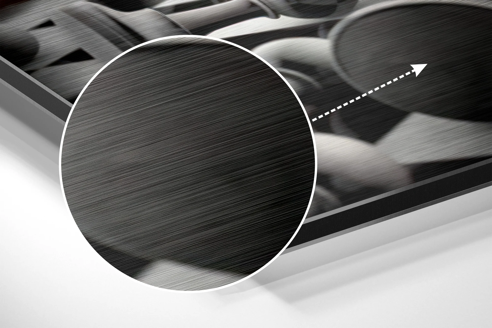 Don’t Stop Brushed Aluminium Dibond Wall Art - Image 3