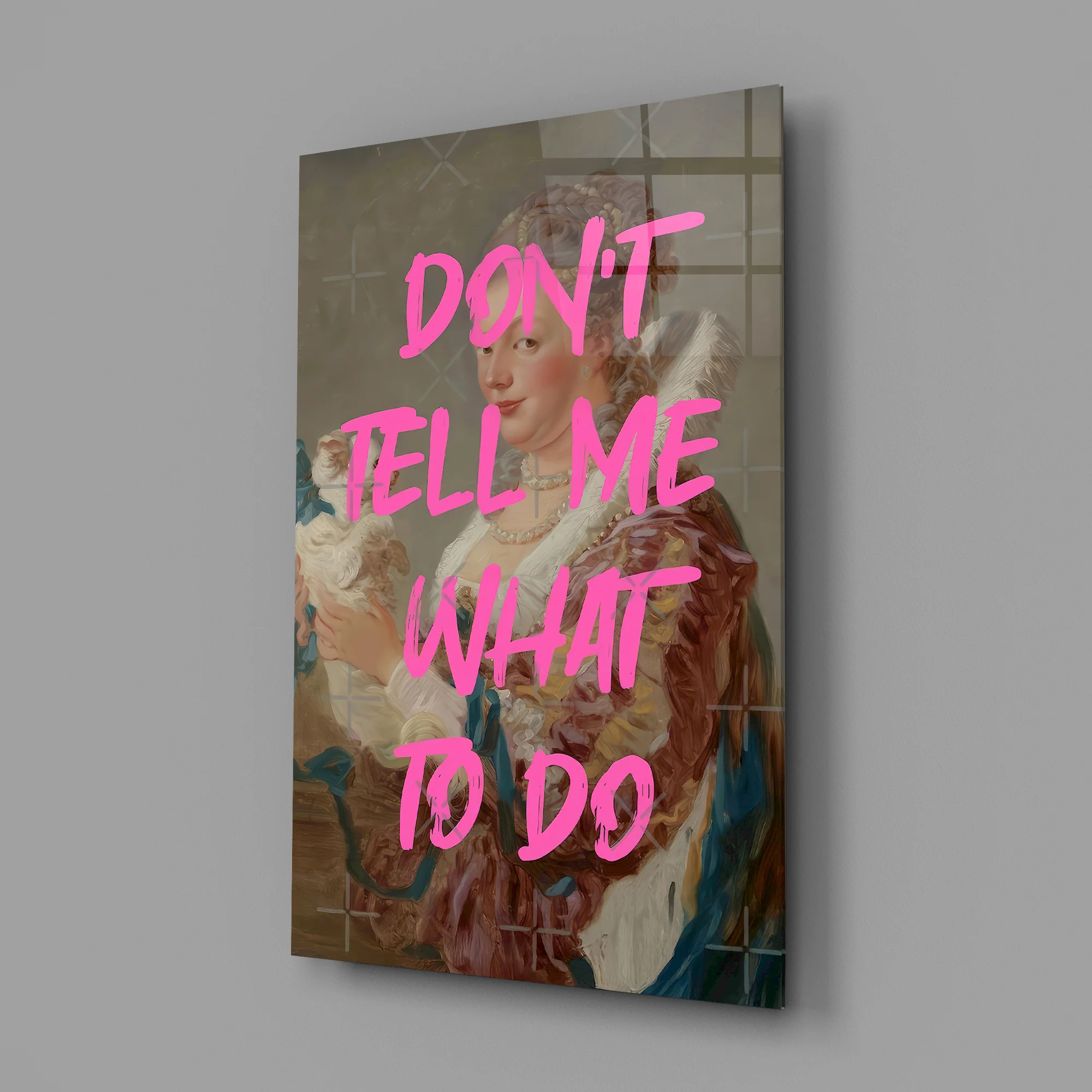 Don't Tell Me What to Do Glass Wall Art - Image 3