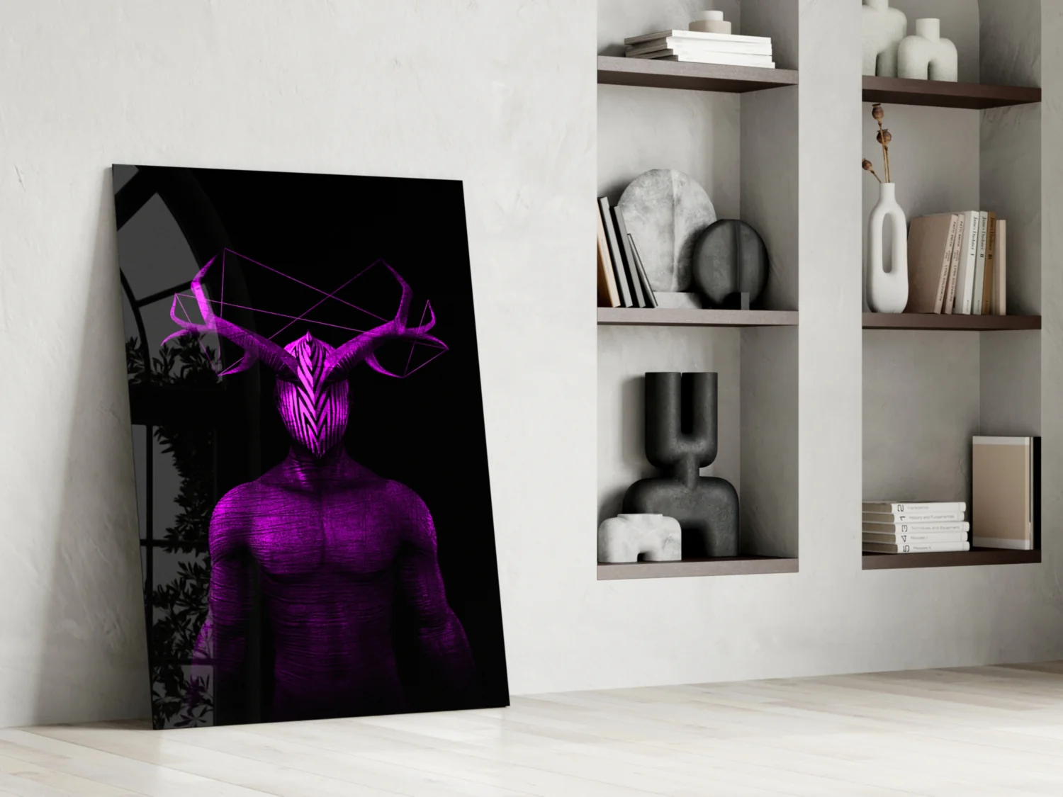 Donnie Purple Glass Wall Art - Image 6