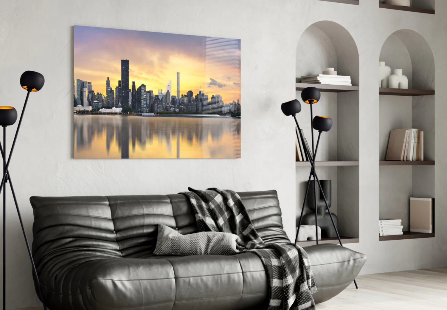 Downtown Glass Wall Art - Image 5