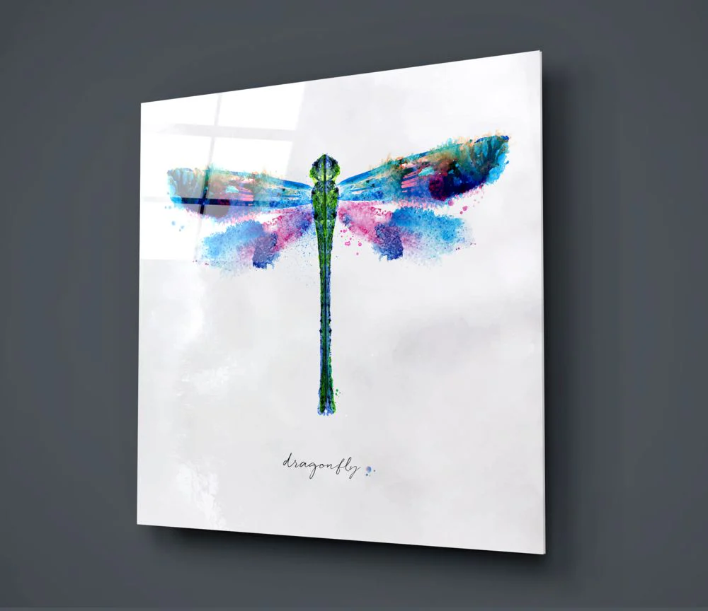 Dragonfly Glass Wall Art - Image 2