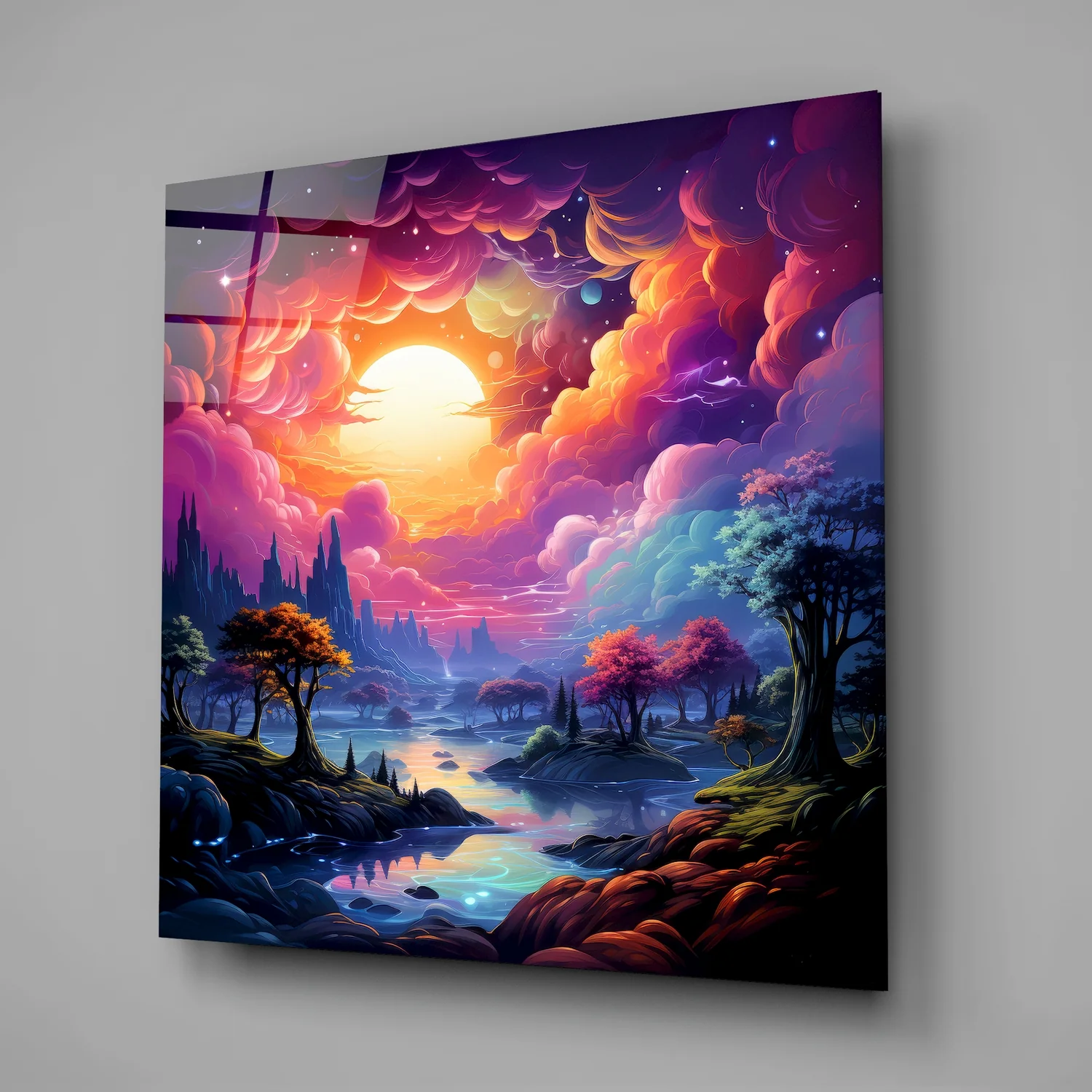 Dreamland Glass Wall Art|| Designer's Collection - Image 2