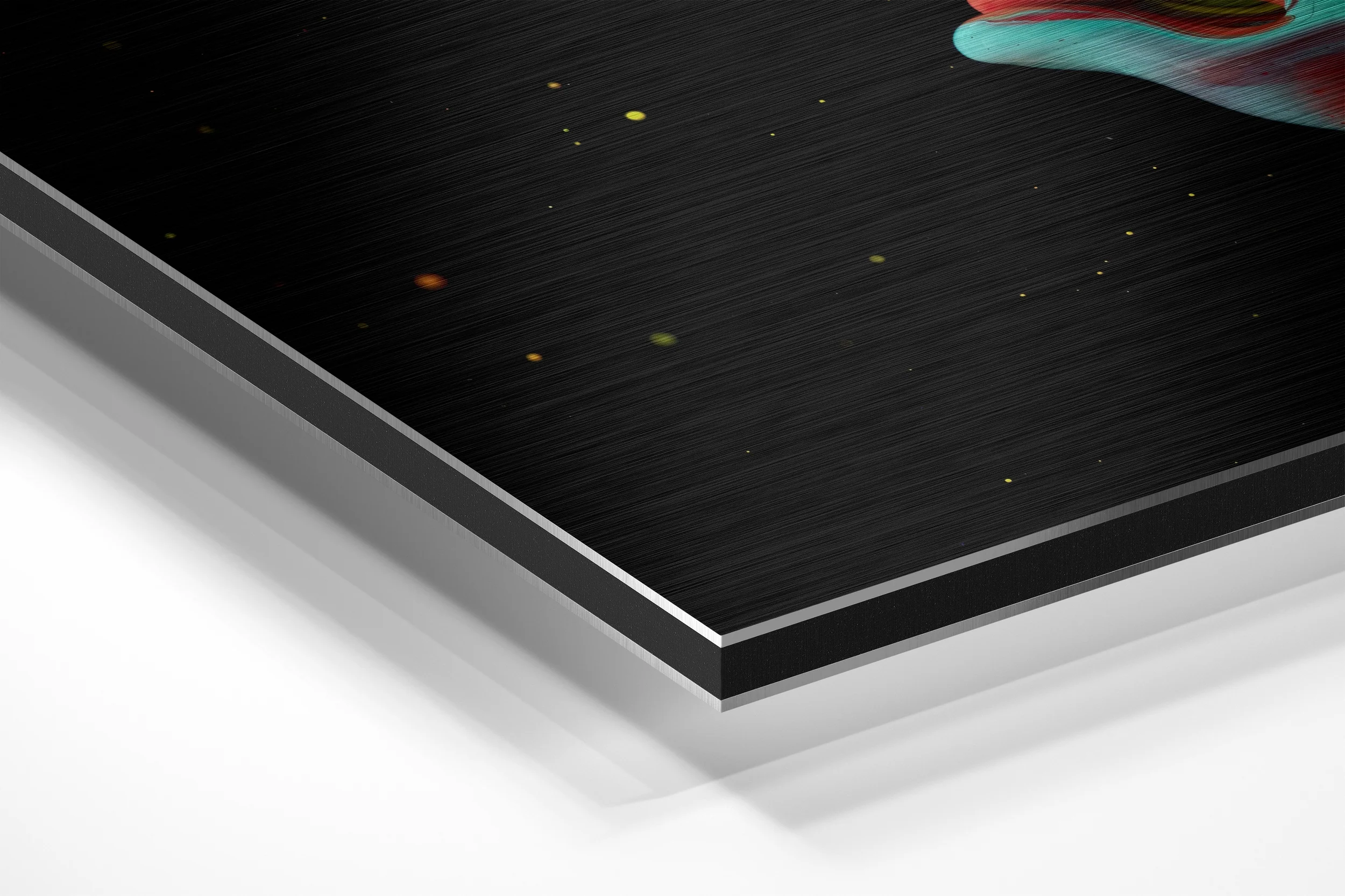 Dripping Brushed Aluminium Dibond Wall Art - Image 2