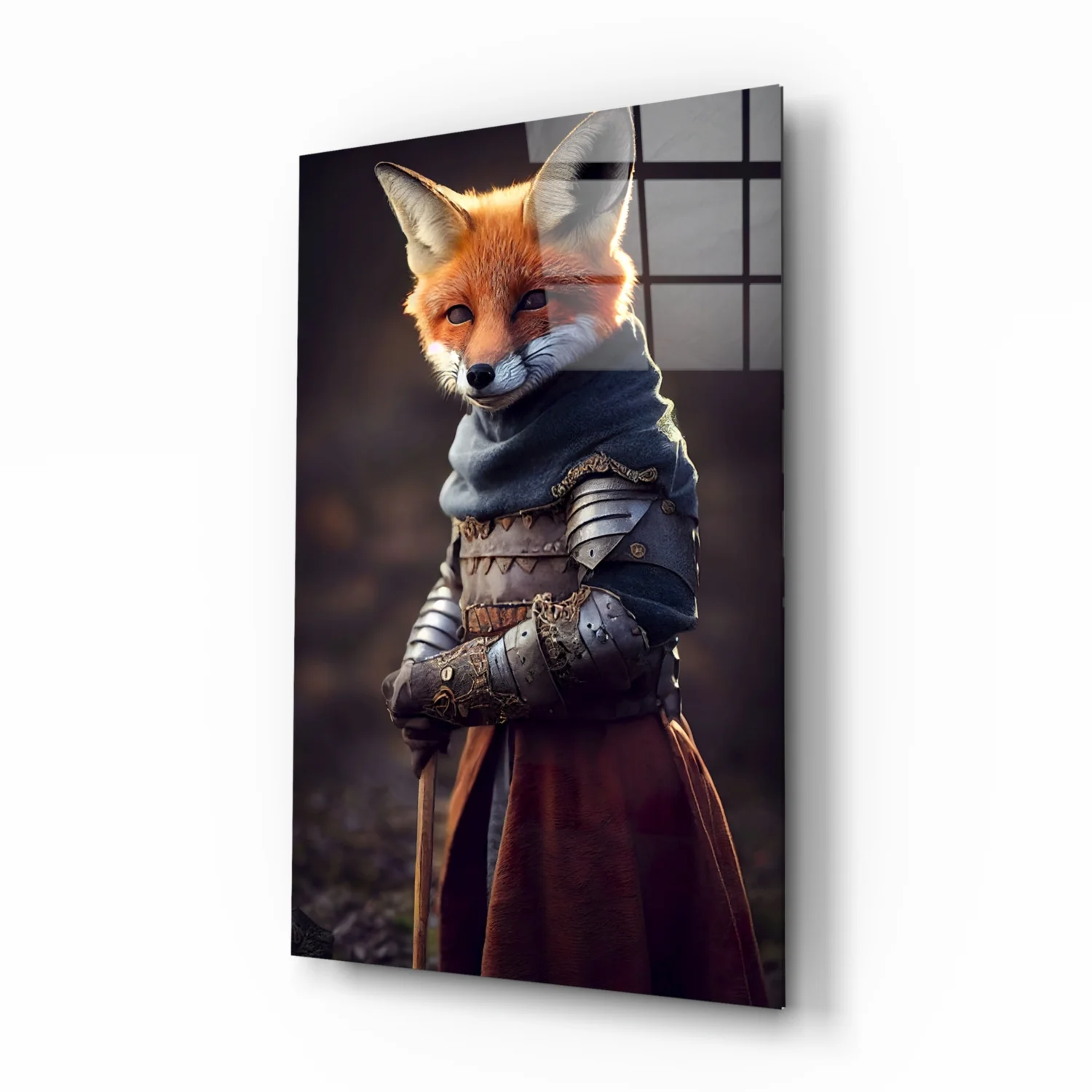The Fox Glass Wall Art || Designer Collection - Image 2