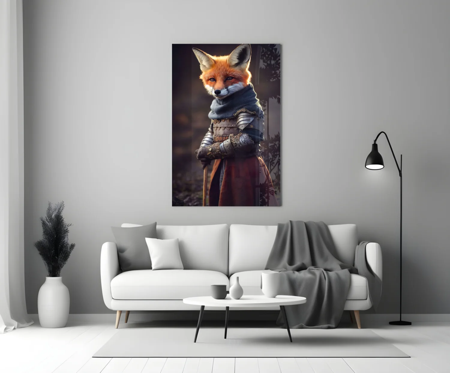 The Fox Glass Wall Art || Designer Collection - Image 4