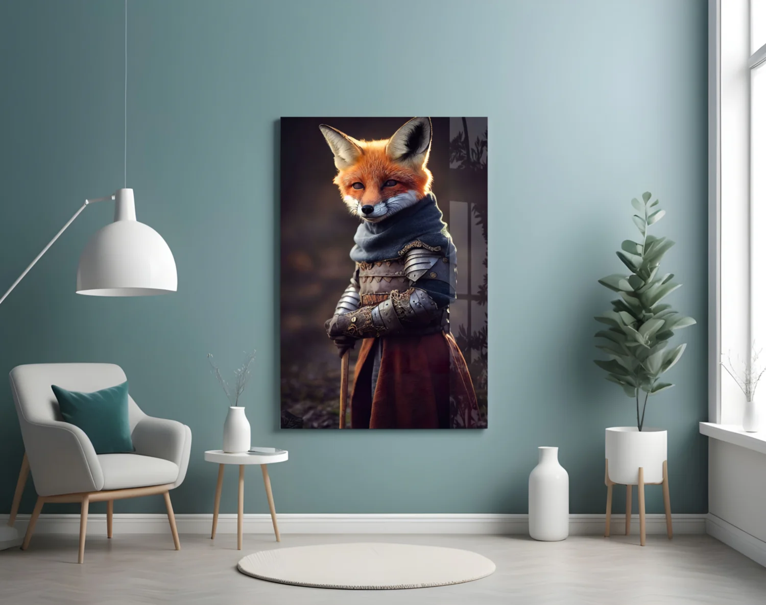 The Fox Glass Wall Art || Designer Collection - Image 5