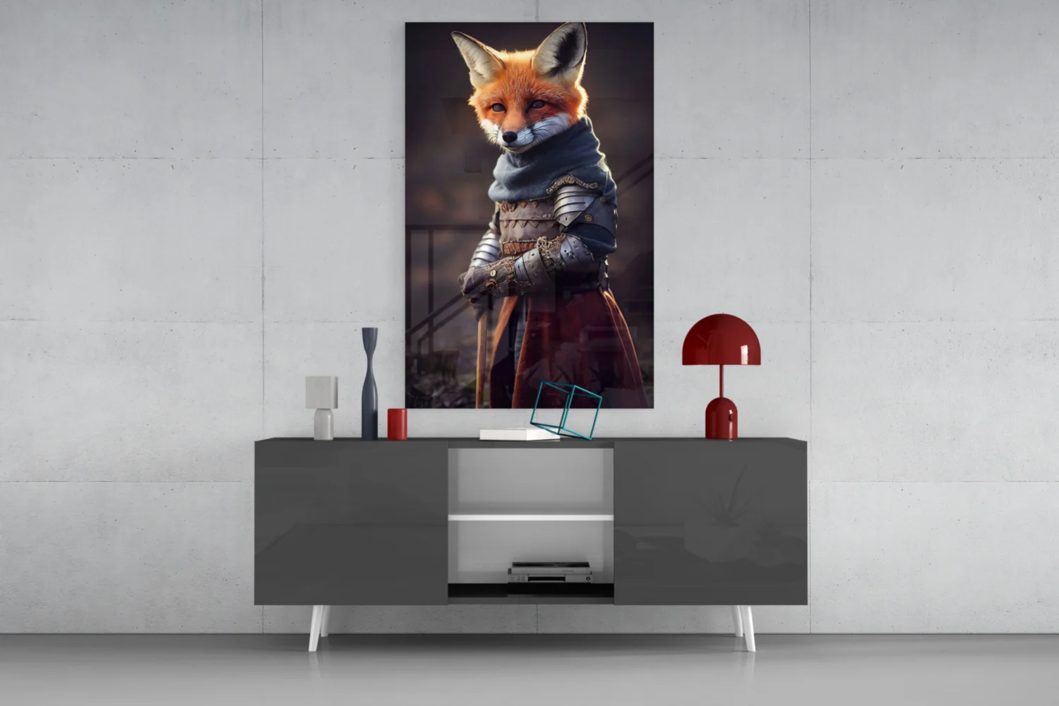 The Fox Glass Wall Art || Designer Collection - Image 9