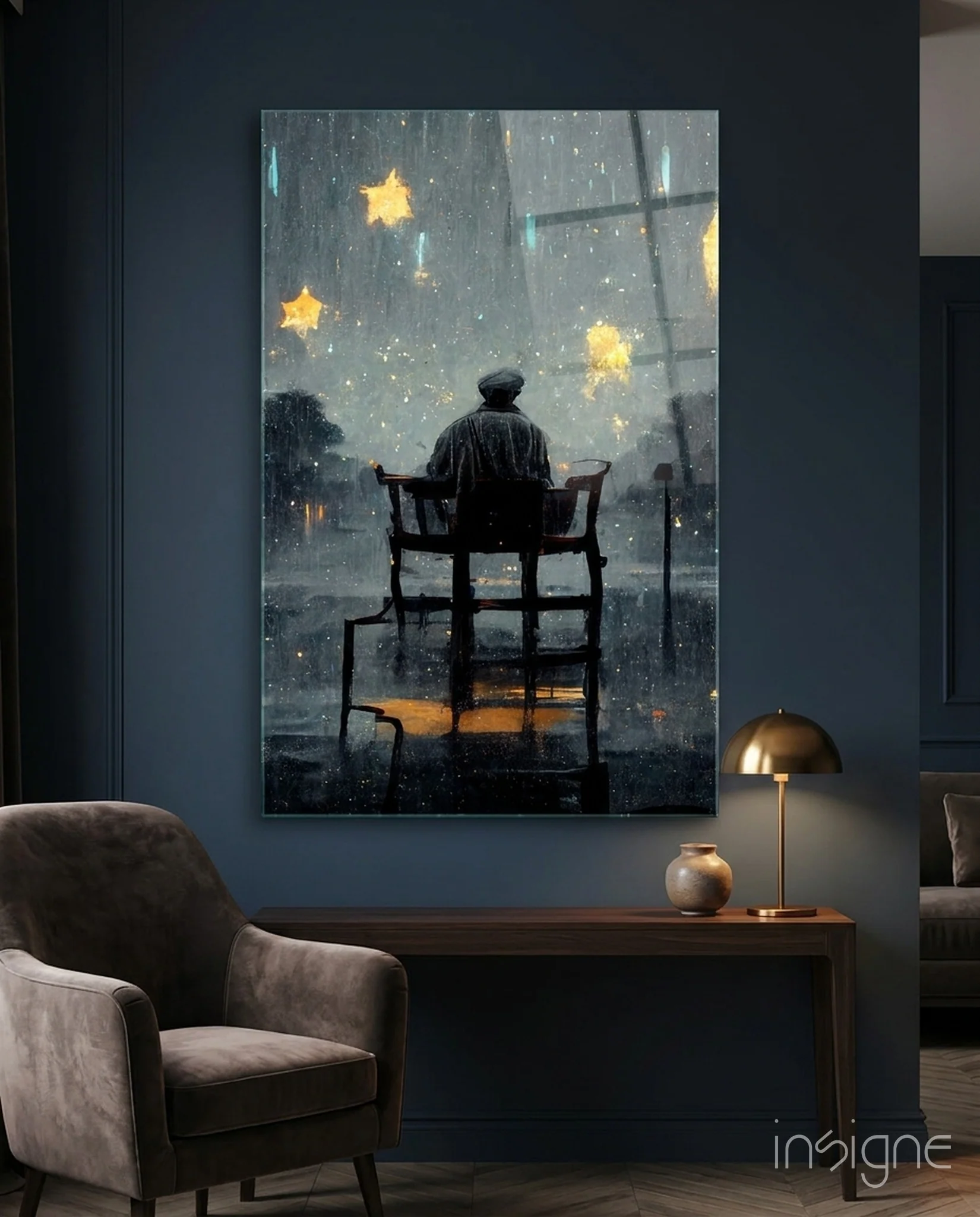 Star Rain Glass Art || Designer Collection