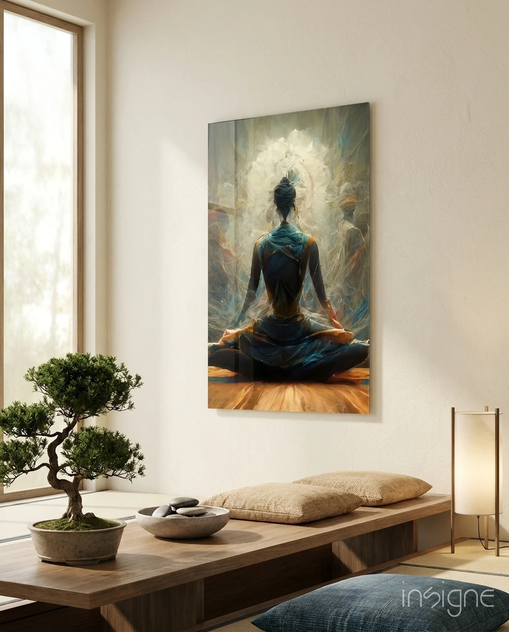 Meditation Glass Art || Designer Collection