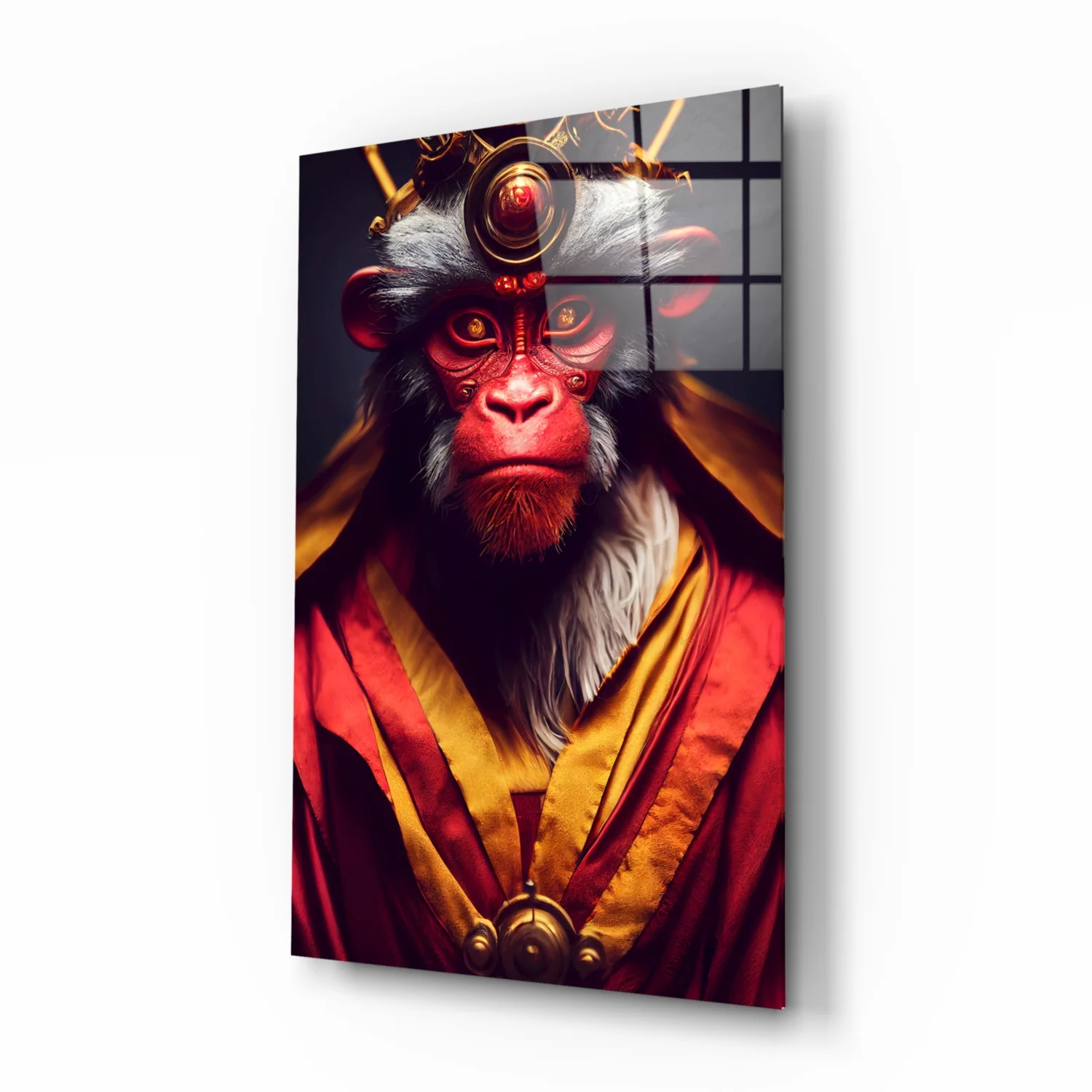 Ape King Glass Wall Art || Designer Collection - Image 2