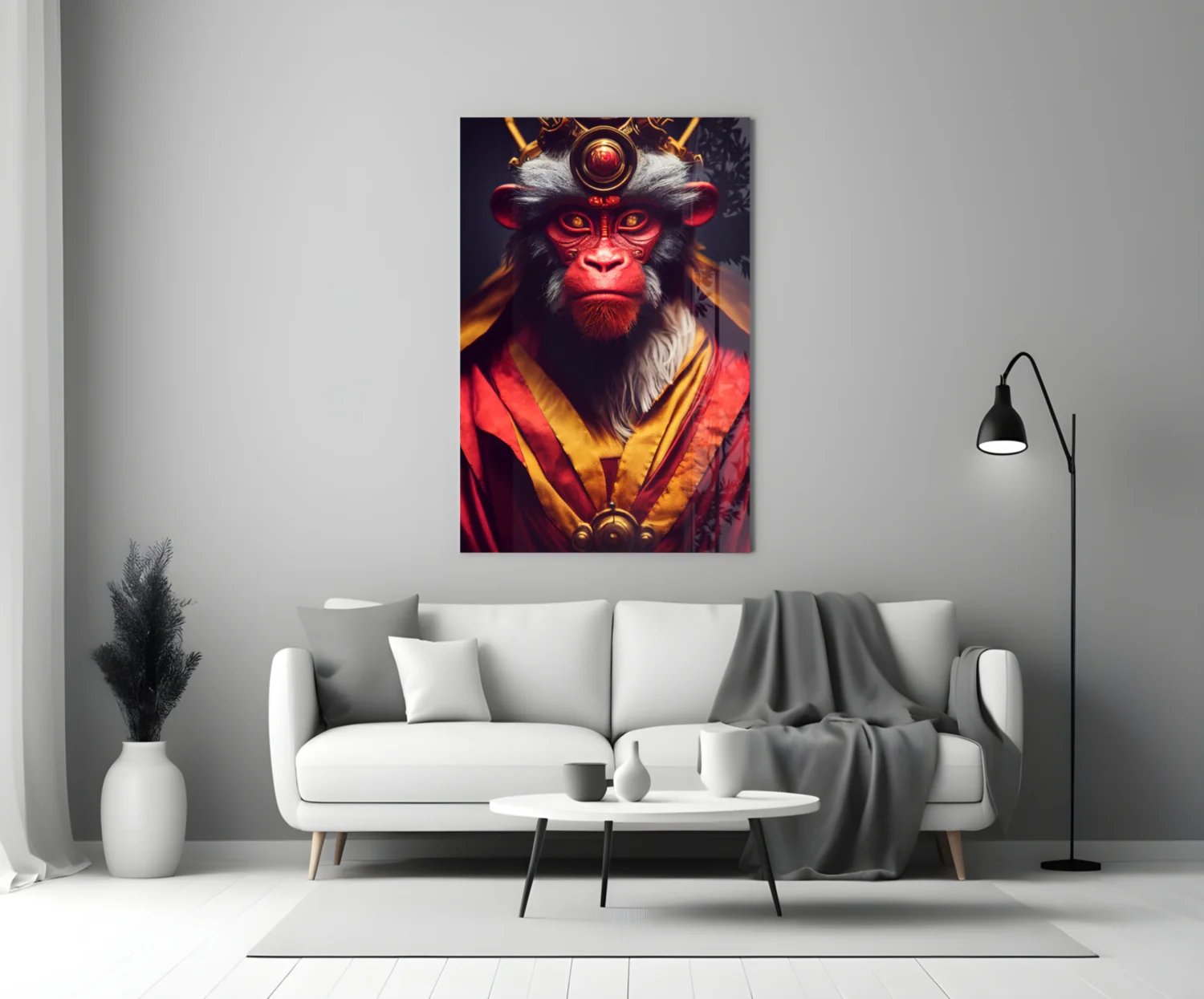 Ape King Glass Wall Art || Designer Collection - Image 4