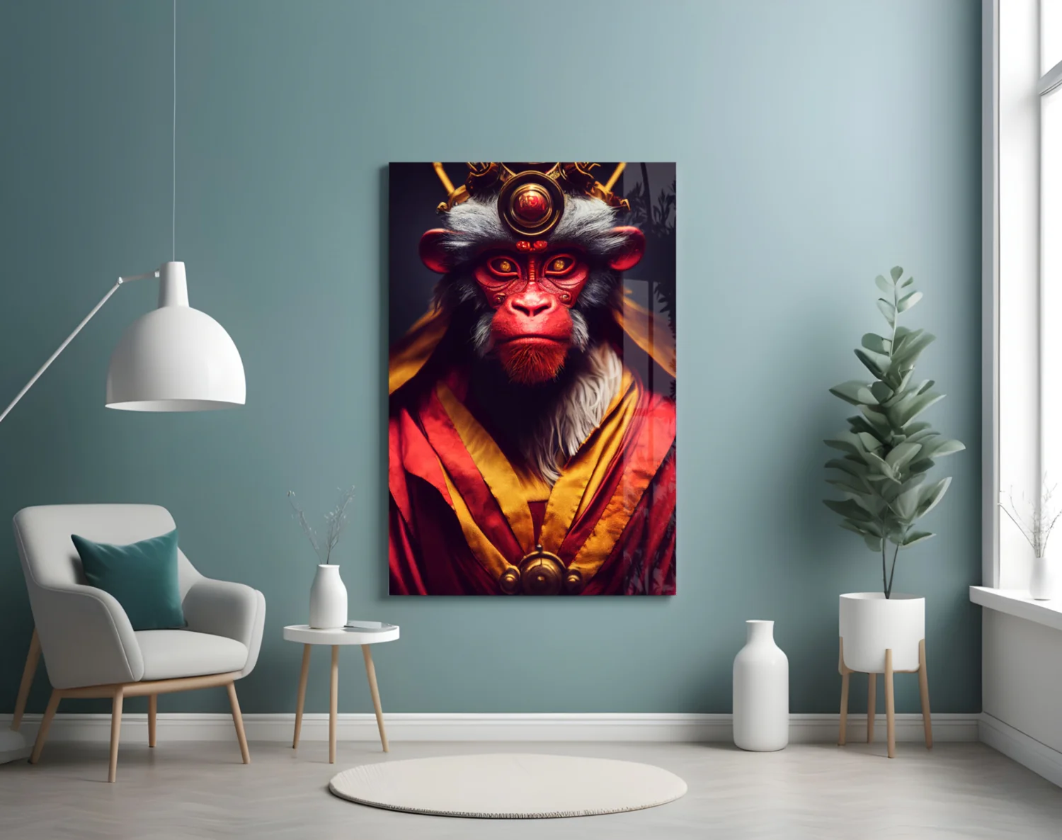 Ape King Glass Wall Art || Designer Collection - Image 5