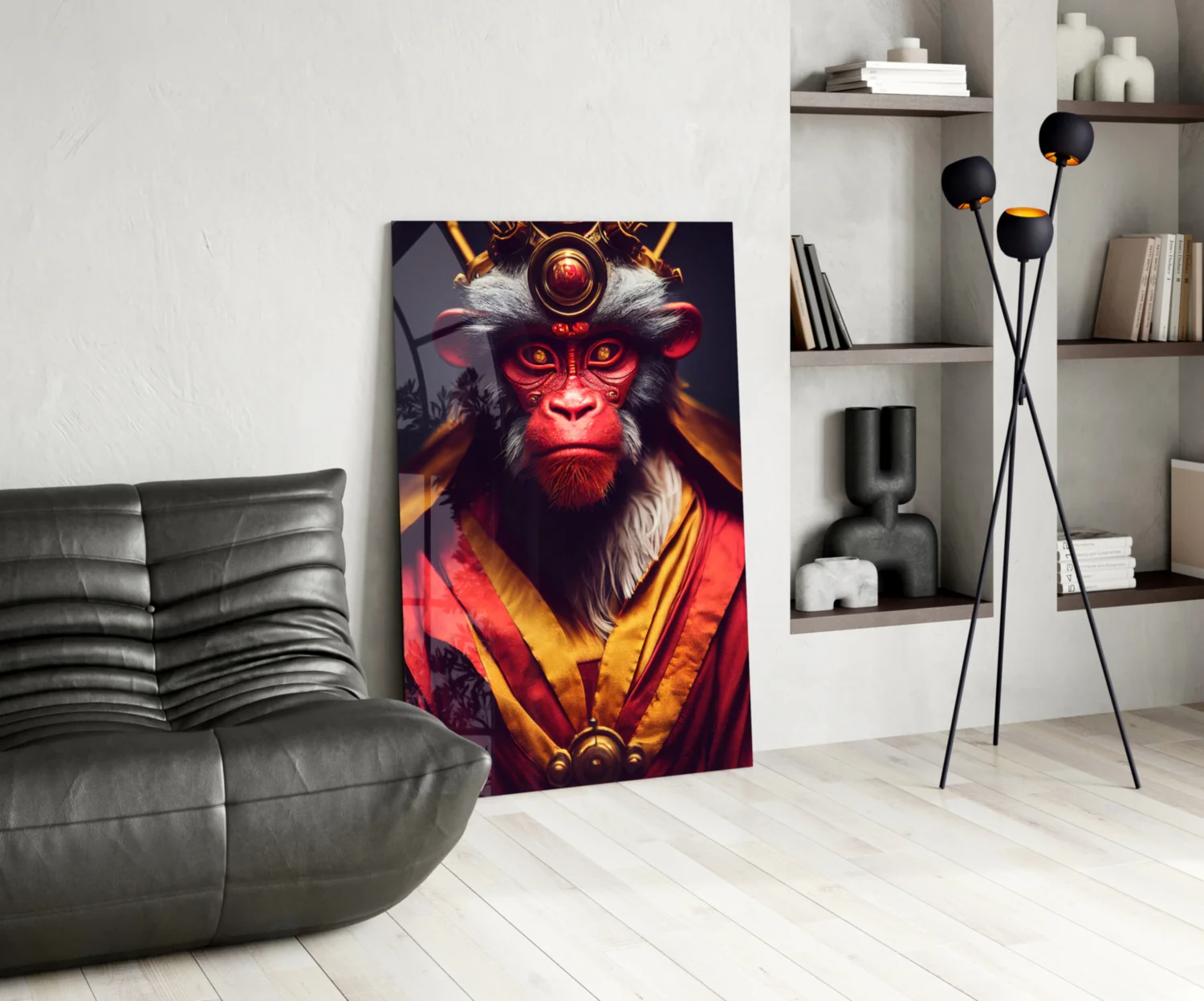 Ape King Glass Wall Art || Designer Collection - Image 6