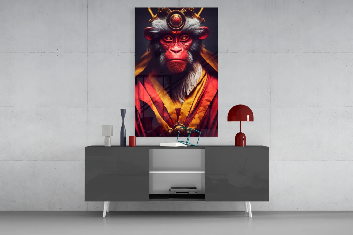 Ape King Glass Wall Art || Designer Collection - Image 9
