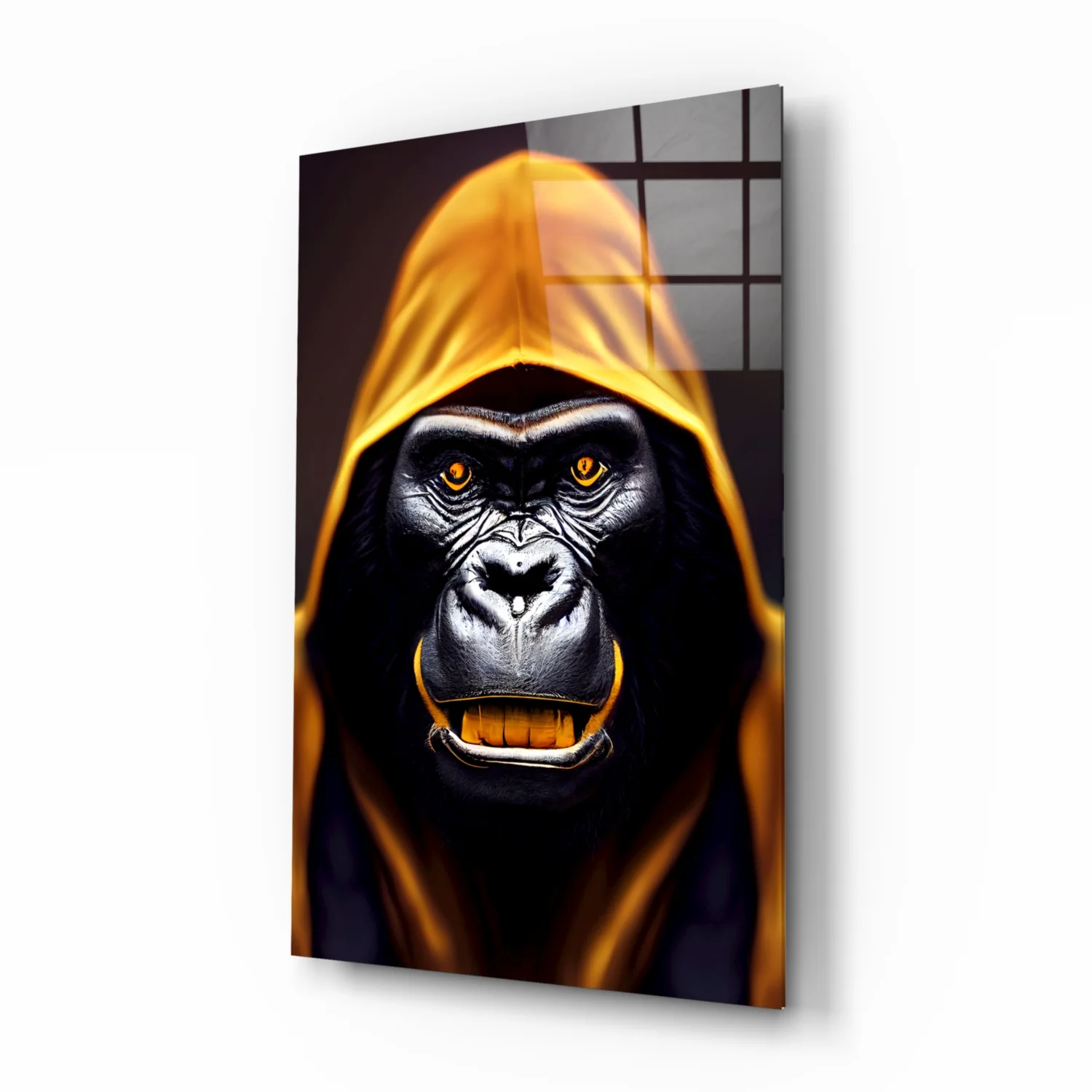 Angry Smile Glass Wall Art  || Designer Collection - Image 2